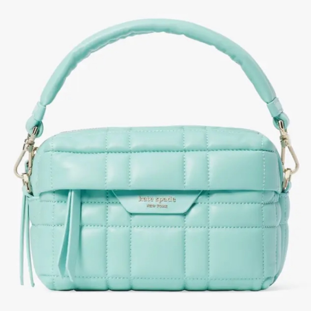 Kate Spade Softwhere Quilted Leather Small Convertible Crossbody Summer Rain - Picture 5 of 5